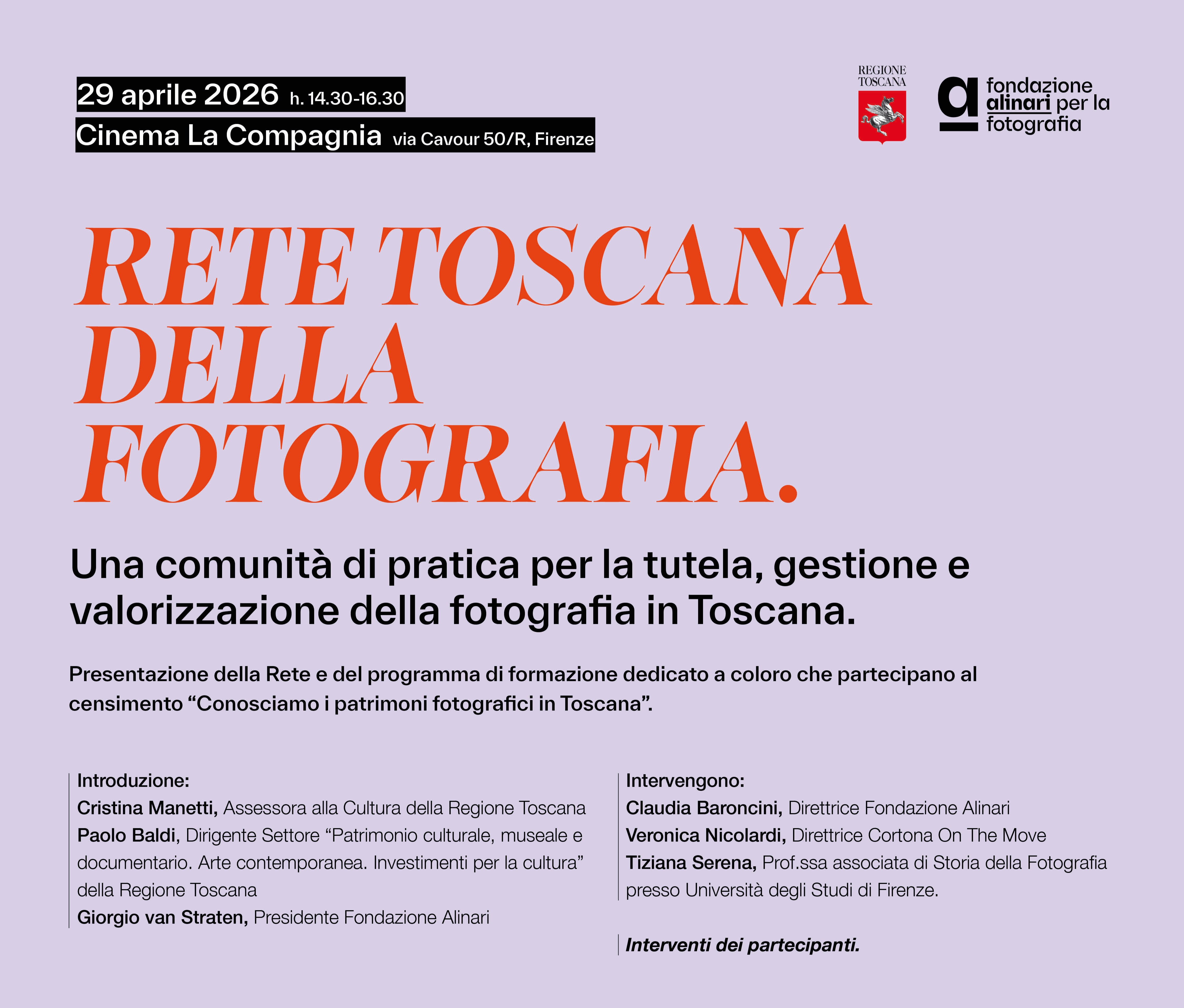 Rete fotografia 29 aprile invito
