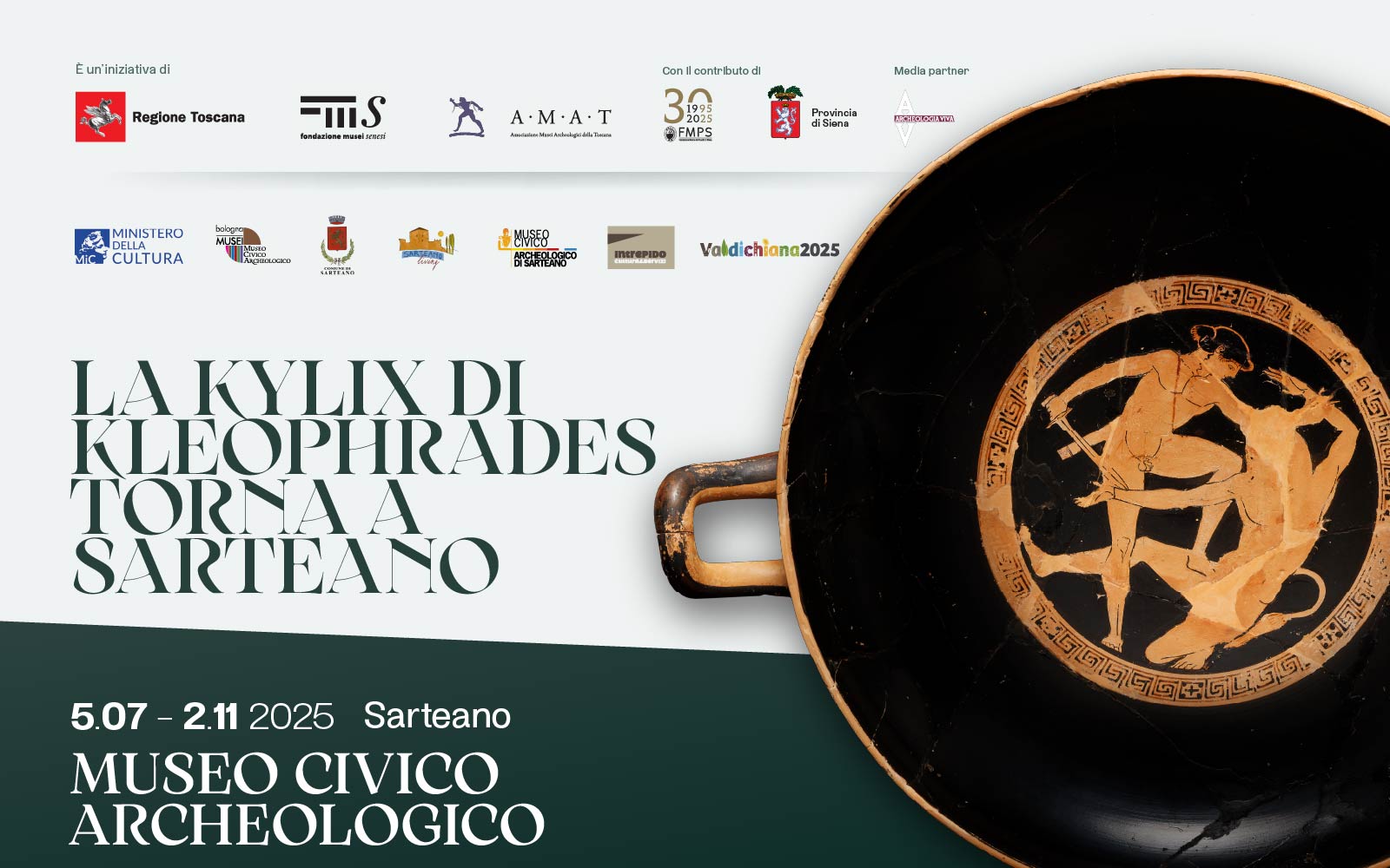 La kylix di Kleophrades torna a Sarteano